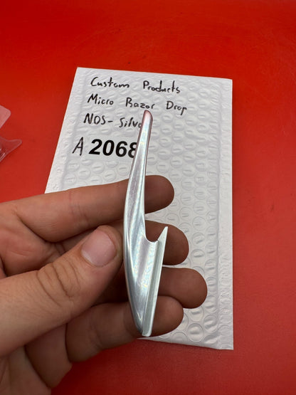 Custom Products Micro Razor Drop NOS-Silver - used paintball drop forward - silver