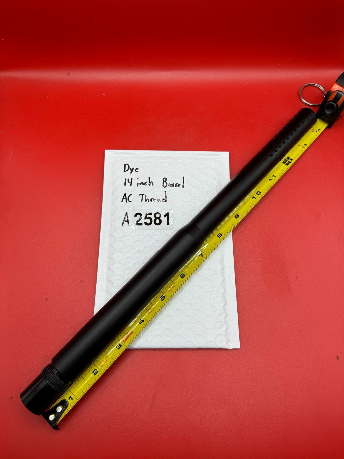 Dye 14 inch Barrel AC Thread - used paintball barrel - black