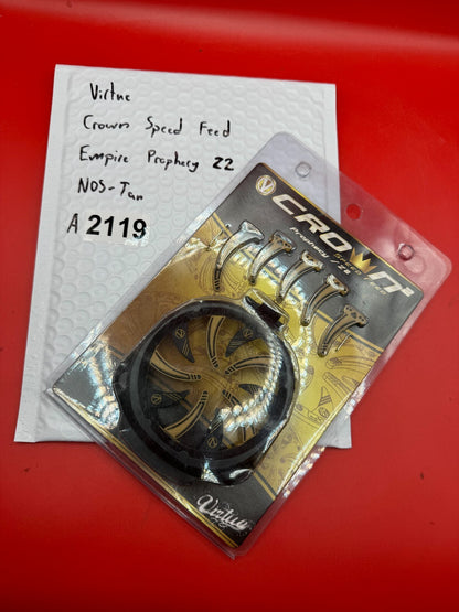 Virtue Crown Speed Feed Empire Prophecy 22 NOS-Tan - used paintball speed feed - tan