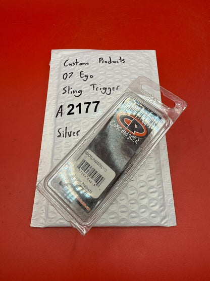 Custom products 07 Ego Sling Trigger-Silver - used paintball trigger - silver