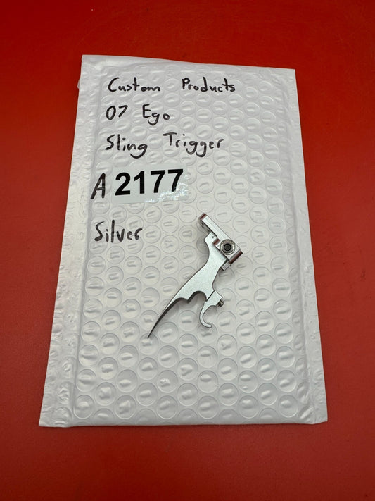 Custom products 07 Ego Sling Trigger-Silver - used paintball trigger - silver