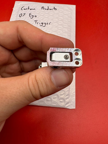 Custom products 07 Ego Sling Trigger-Silver - used paintball trigger - silver