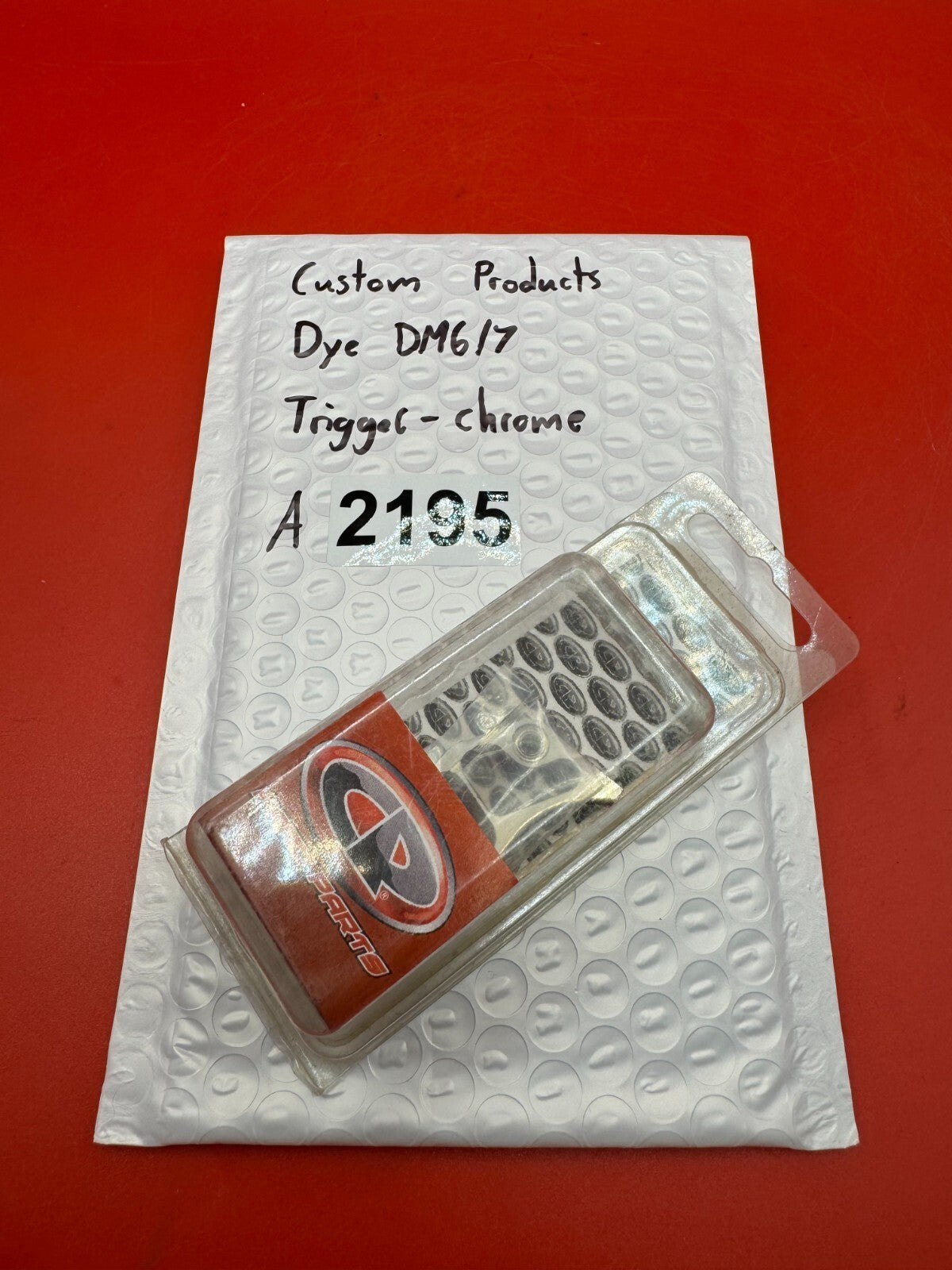 Custom products Dye DM6/7 Trigger-Chrome - used paintball trigger - chrome