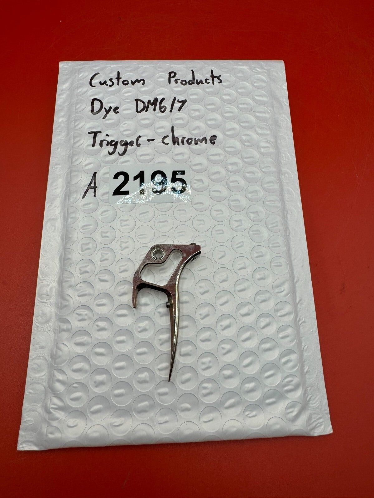 Custom products Dye DM6/7 Trigger-Chrome - used paintball trigger - chrome