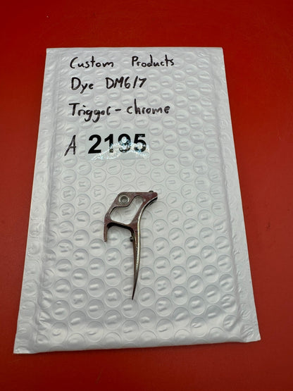 Custom products Dye DM6/7 Trigger-Chrome - used paintball trigger - chrome