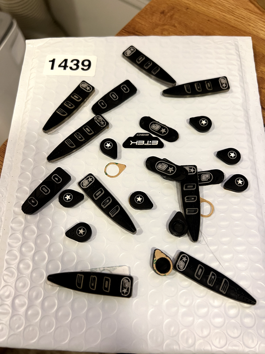 Lot of Etek Rubber Jewels #3 - Replacement Parts Planet Eclipse
