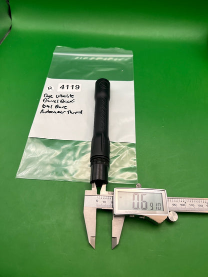 Dye Ultralite Barrel Back 691 Bore Autococker Thread Black