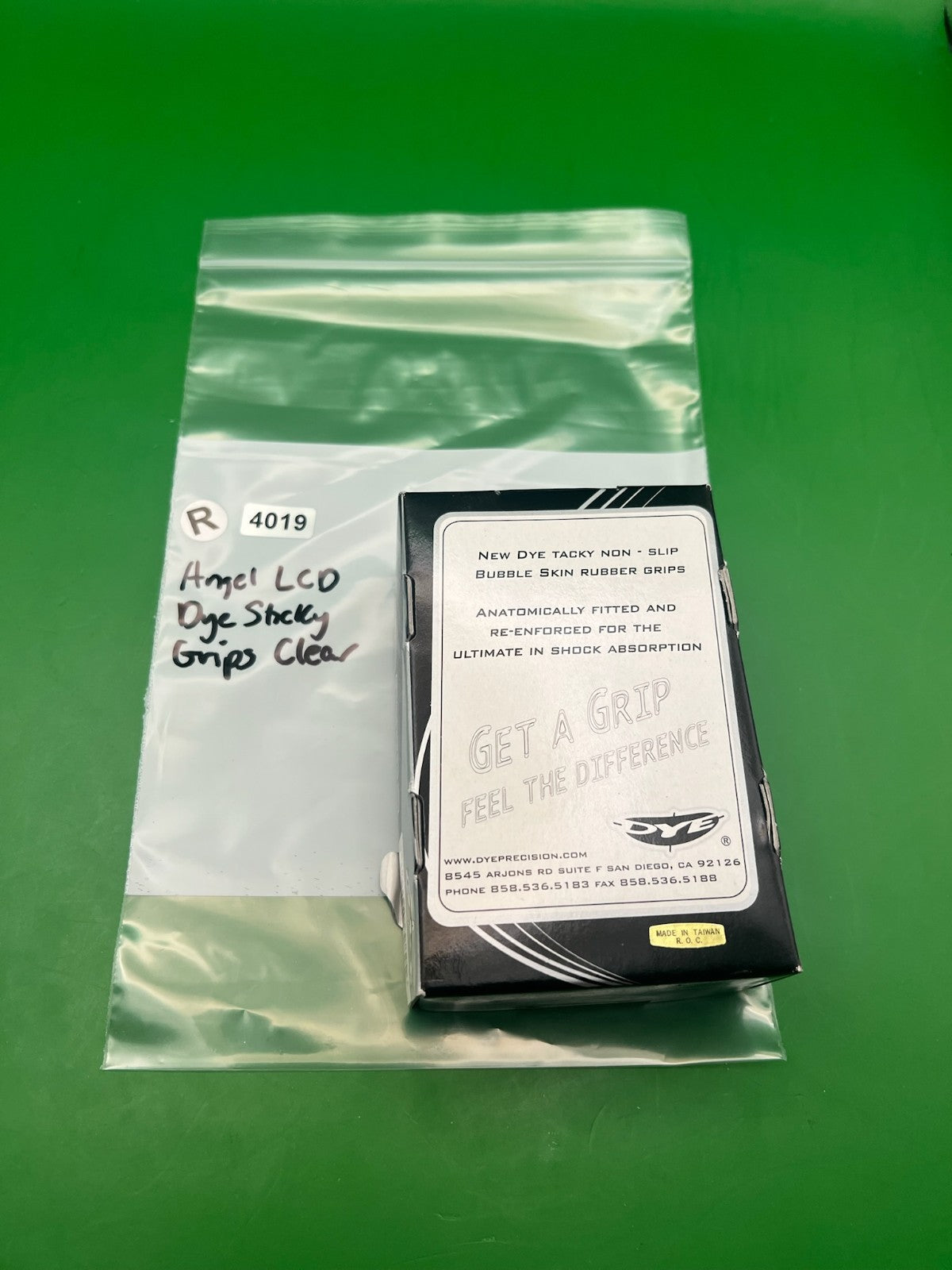 Angel LCD Dye Sticky Grips Clear Black