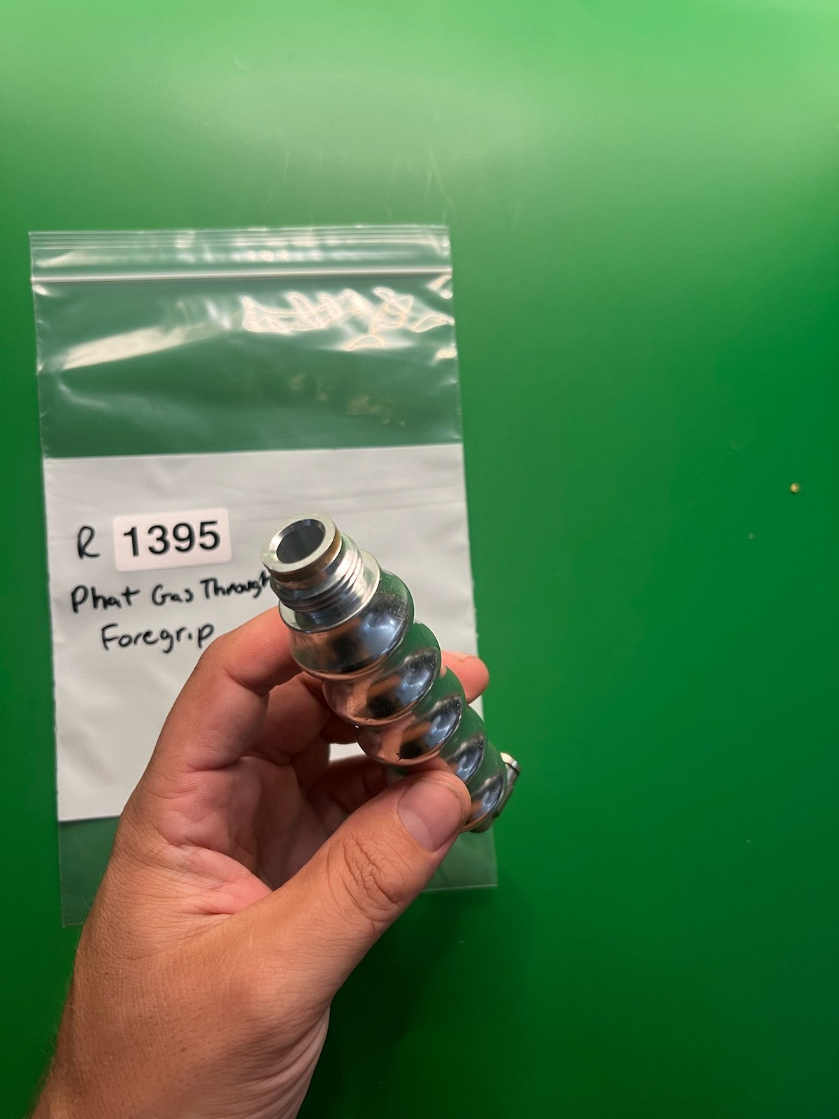 Phat Gas Through Paintball Marker Front Grip Silver