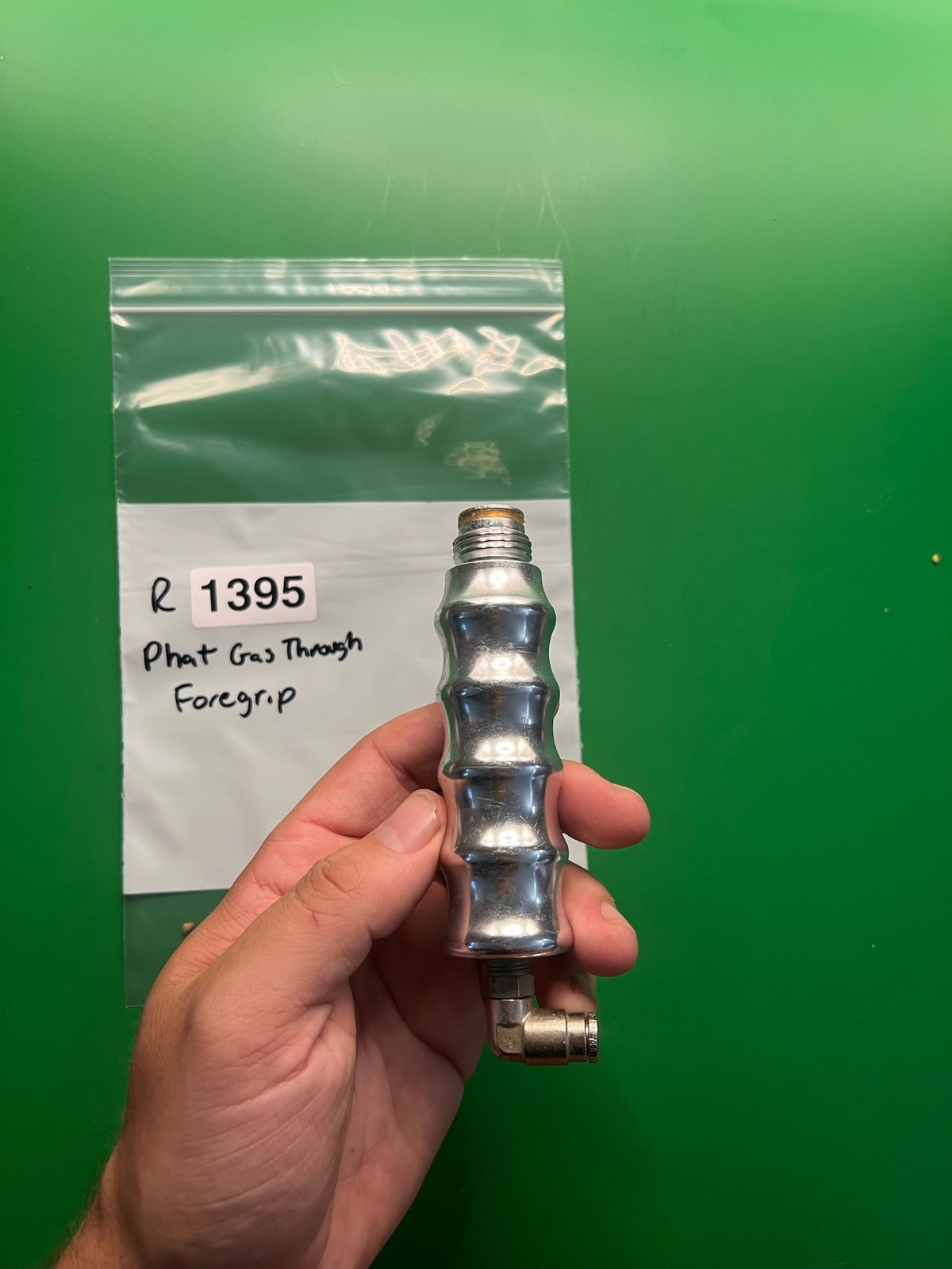 Phat Gas Through Paintball Marker Front Grip Silver