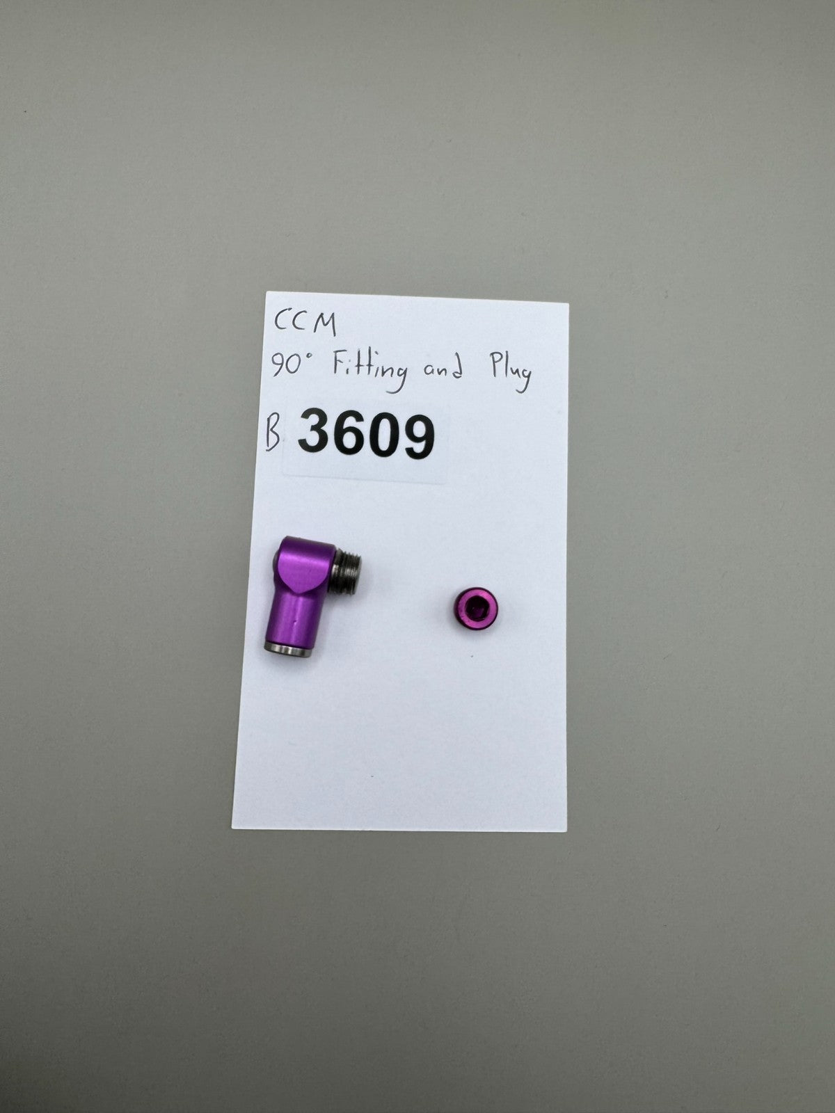 CCM 90' Fitting and Plug