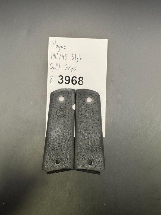 Hogue 1911/45 Style Split Grips-Black
