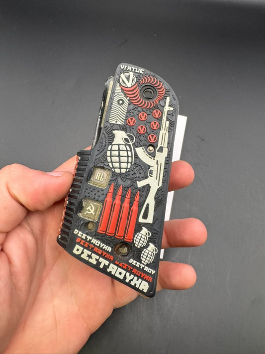 Virtue 1911/45 Style Russian Legion Grips-Black