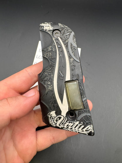 Virtue 1911/45 Style LCD Grips-Black