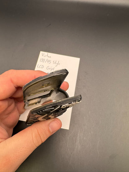 Virtue 1911/45 Style LCD Grips-Black