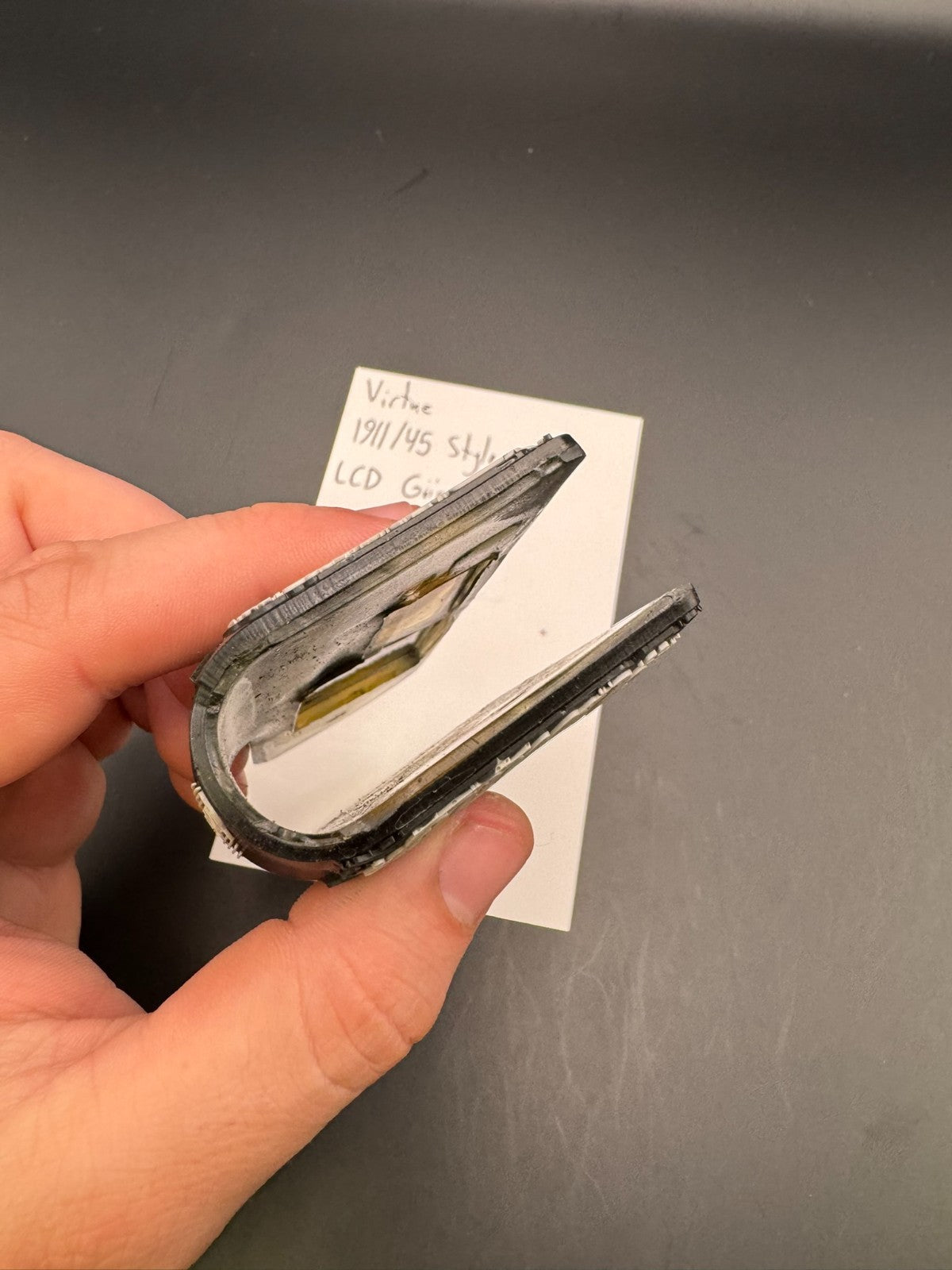 Virtue 1911/45 Style LCD Grips-Black