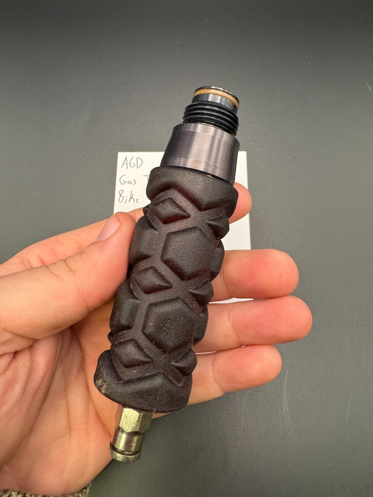 AGD Gas Through Bike Grip-Black