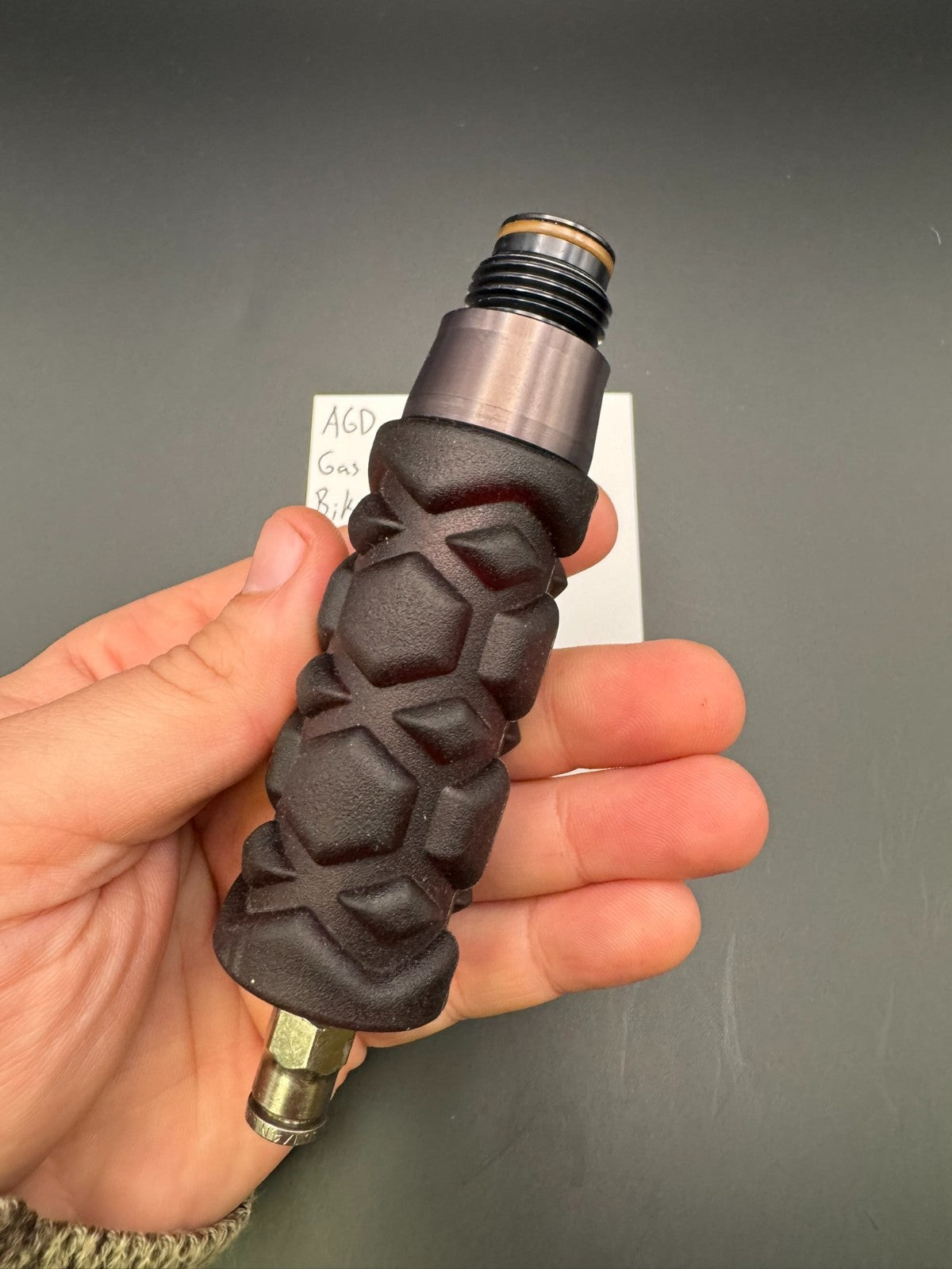 AGD Gas Through Bike Grip-Black