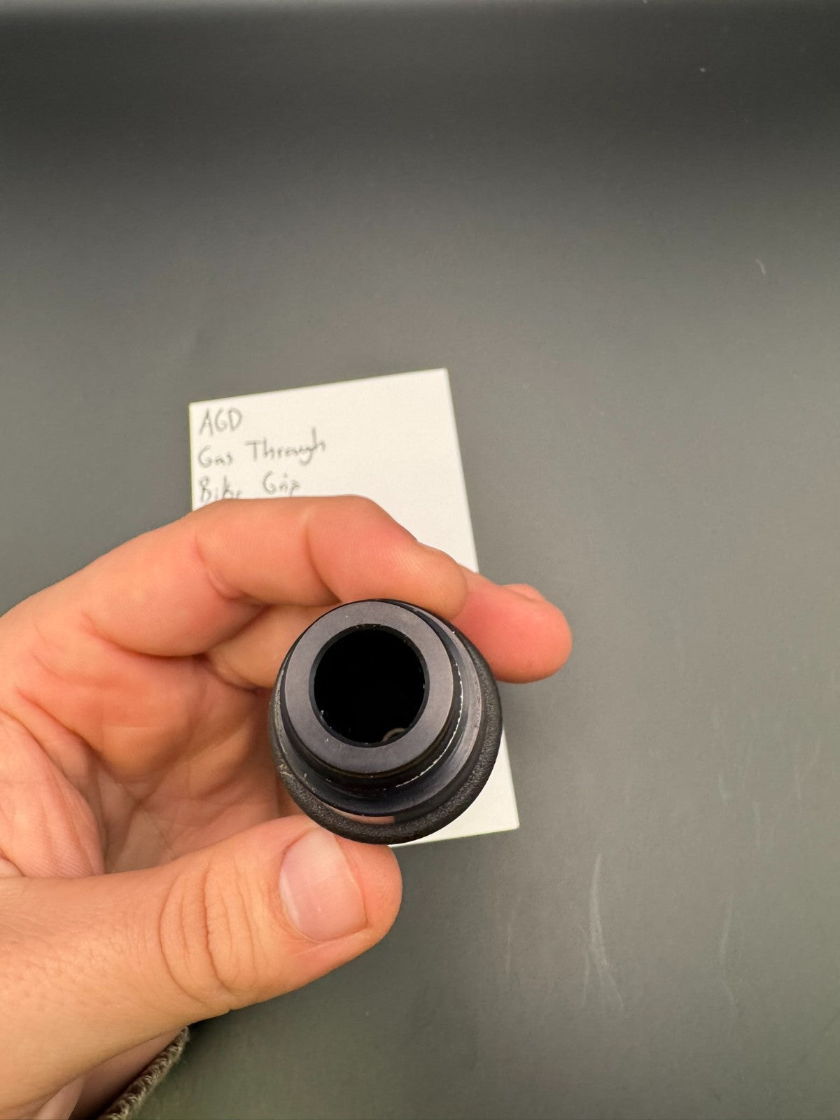 AGD Gas Through Bike Grip-Black