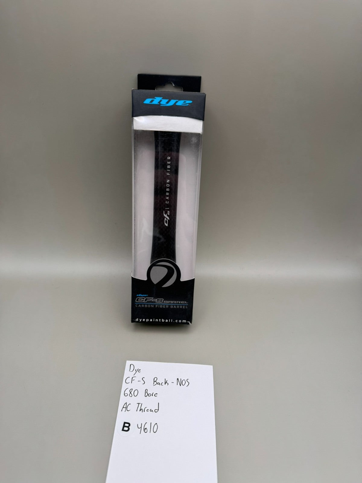 Dye CF-S Back-NOS 680 Bore AC Thread-Black