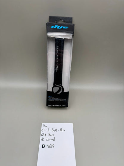 Dye CF-S Back-NOS 684 Bore AC Thread-Black