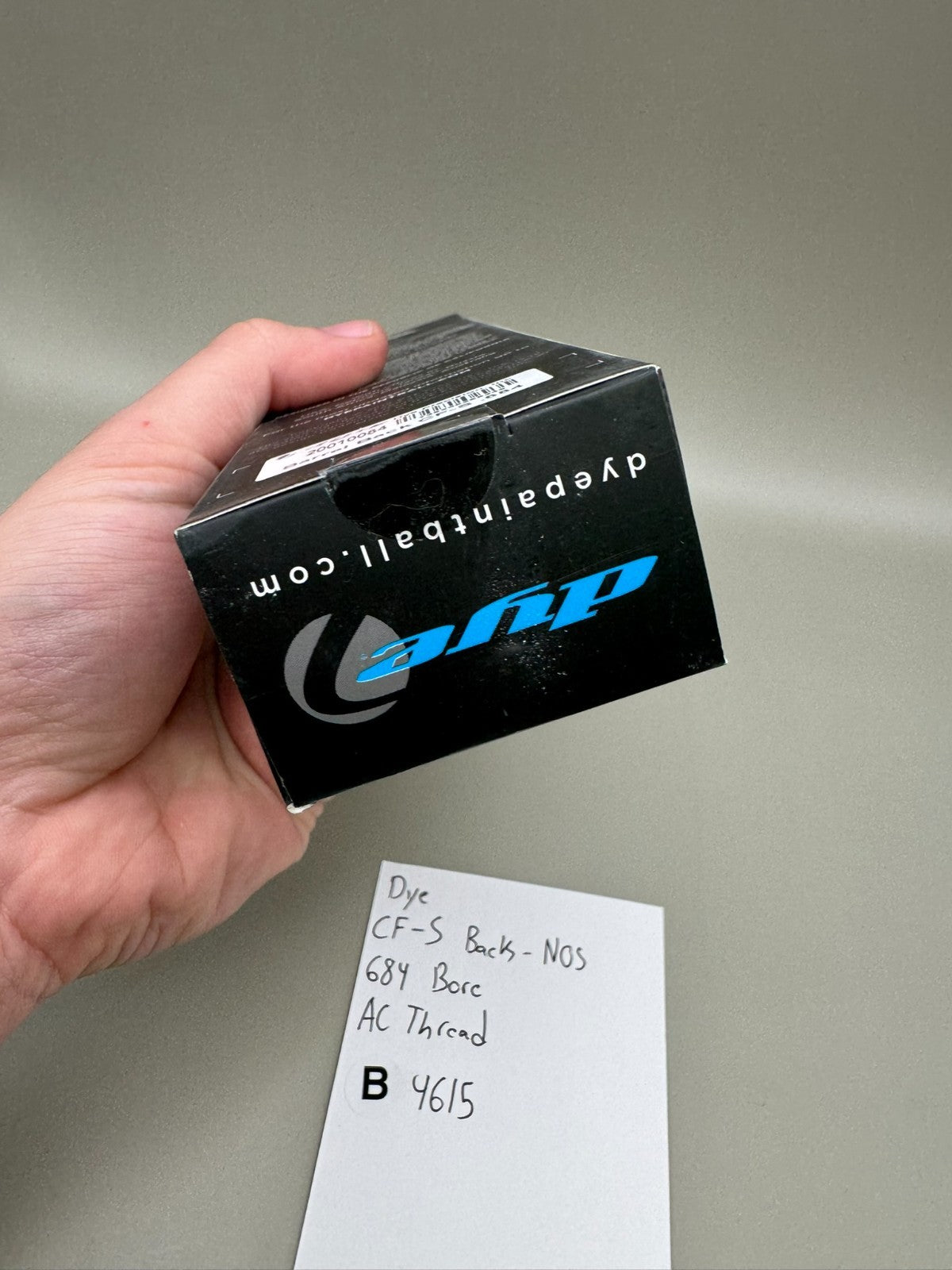 Dye CF-S Back-NOS 684 Bore AC Thread-Black