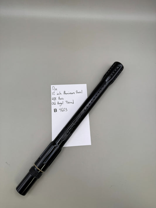 Dye 12 inch Aluminum Barrel 688 Bore Old Angel Thread-Black