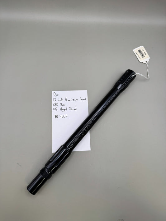 Dye 12 inch Aluminum Barrel 688 Bore Angel Thread-Black