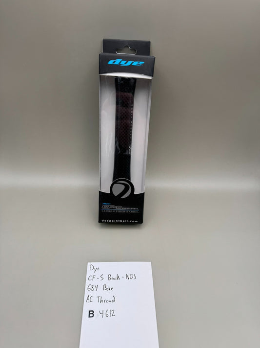 Dye CF-S Back-NOS 684 Bore AC Thread-Black