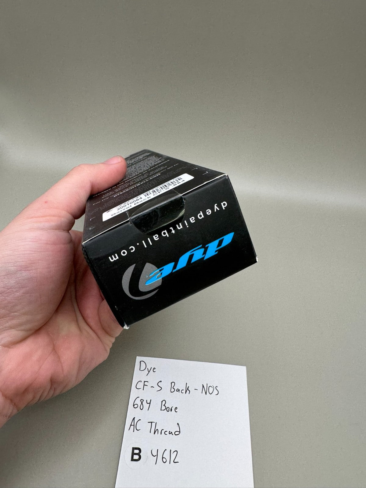 Dye CF-S Back-NOS 684 Bore AC Thread-Black