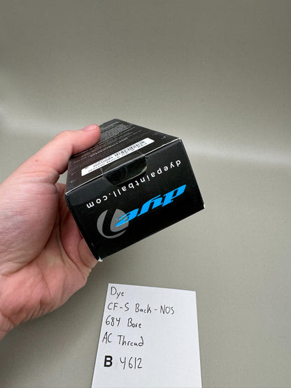 Dye CF-S Back-NOS 684 Bore AC Thread-Black