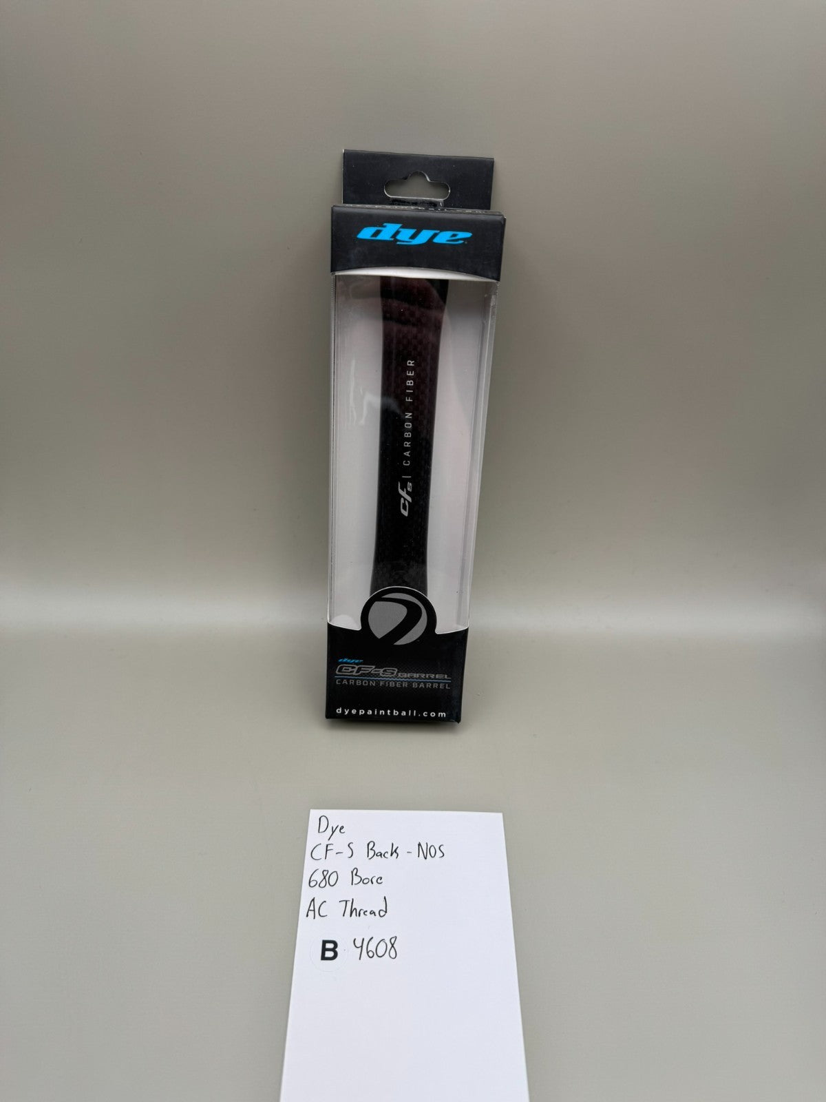 Dye CF-S Back-NOS 680 Bore AC Thread-Black