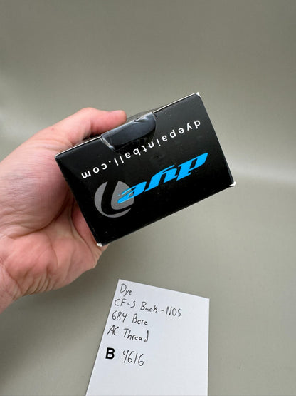 Dye CF-S Back-NOS 684 Bore AC Thread-Black