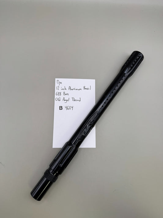 Dye 12 inch Aluminum Barrel 688 Bore Old Angel Thread-Black
