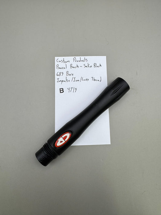 Custom Products Barrel Back-Satin Black 689 Bore Impulse/Ion/Luxe Thread