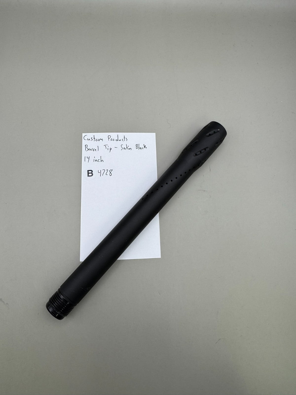 Custom Products Barrel Tip-Satin Black 14 inch