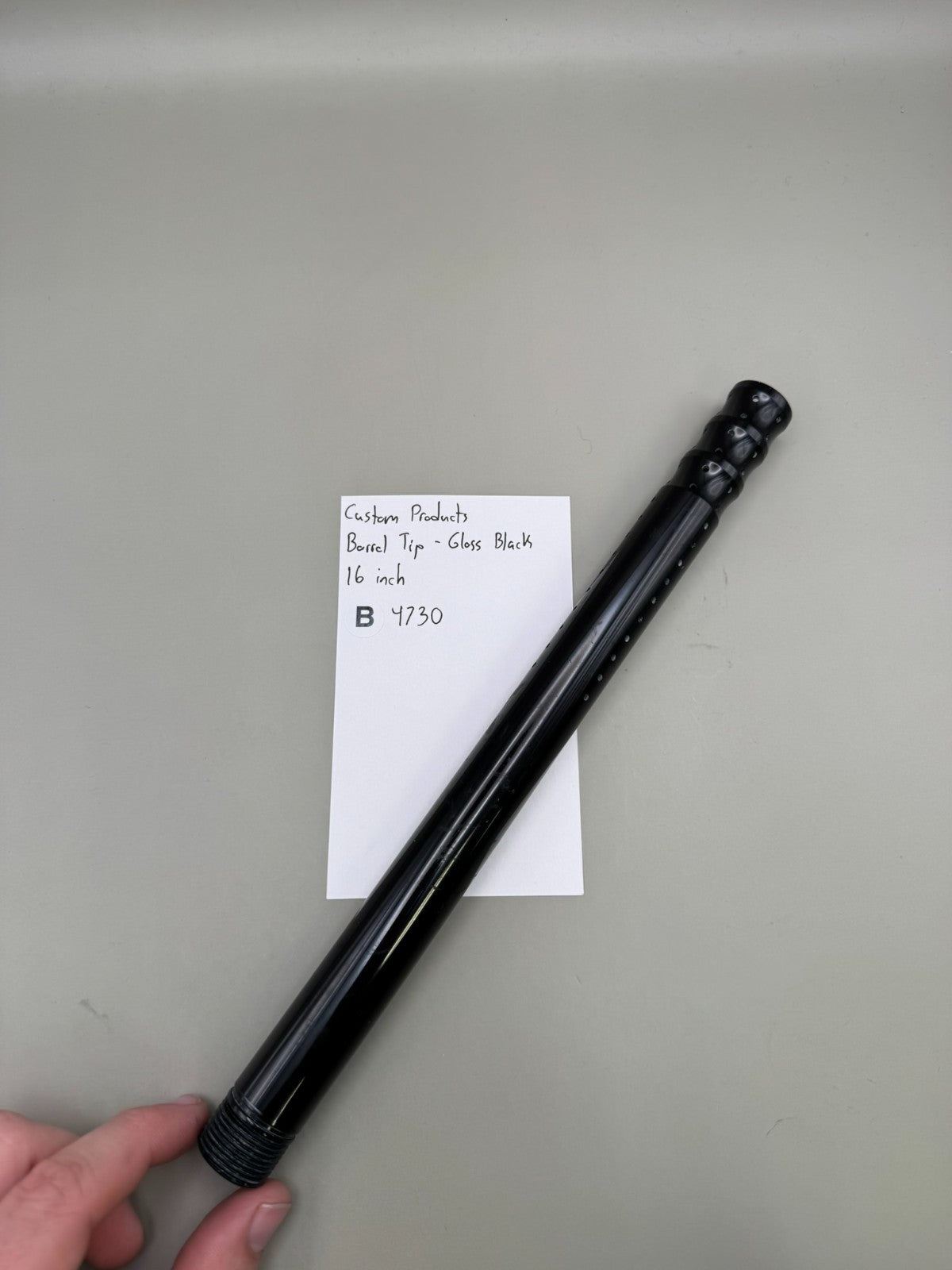 Custom Products Barrel Tip-Gloss Black 16 inch