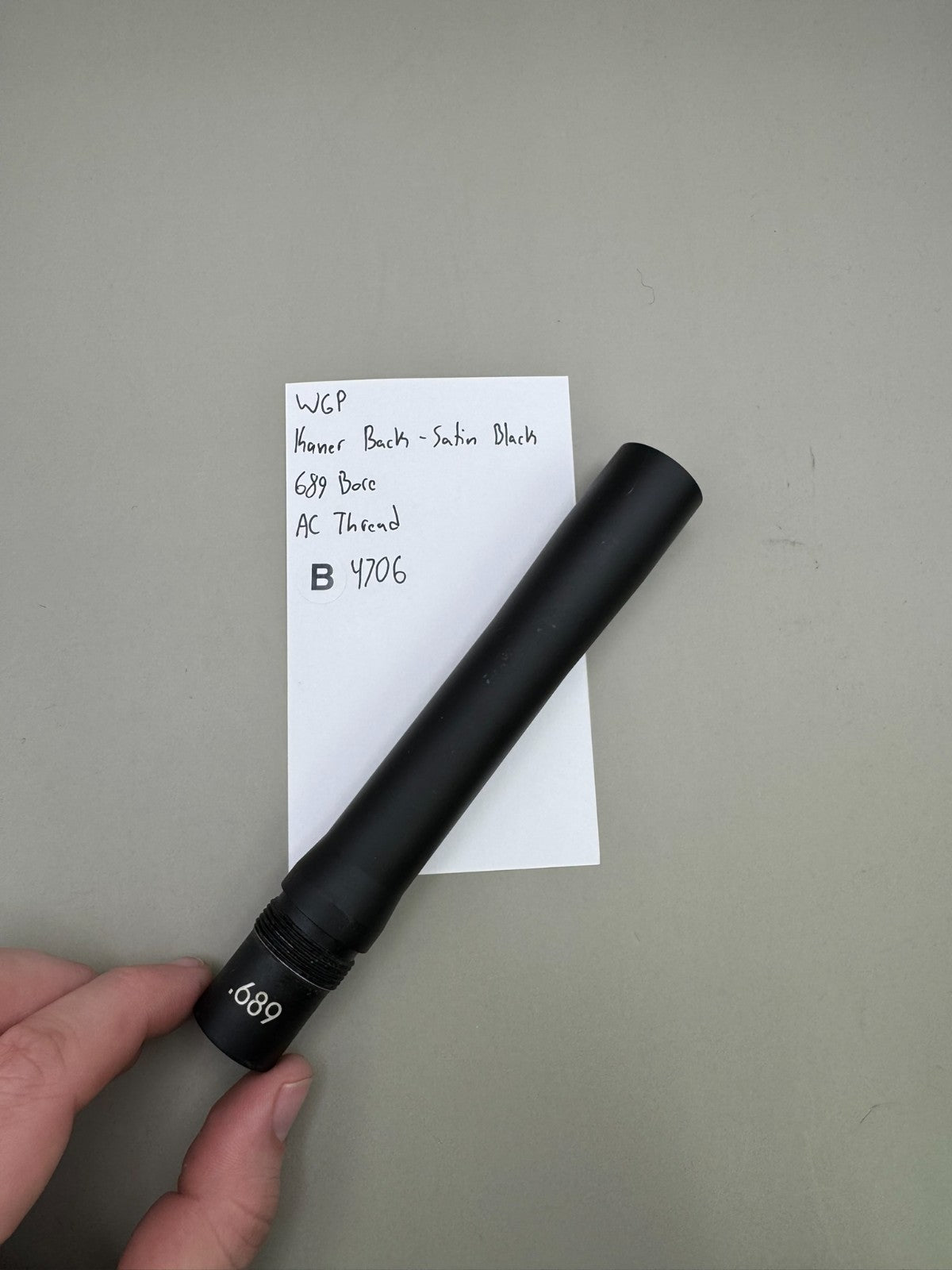 WGP Kaner Back-Satin Black 689 Bore AC Thread