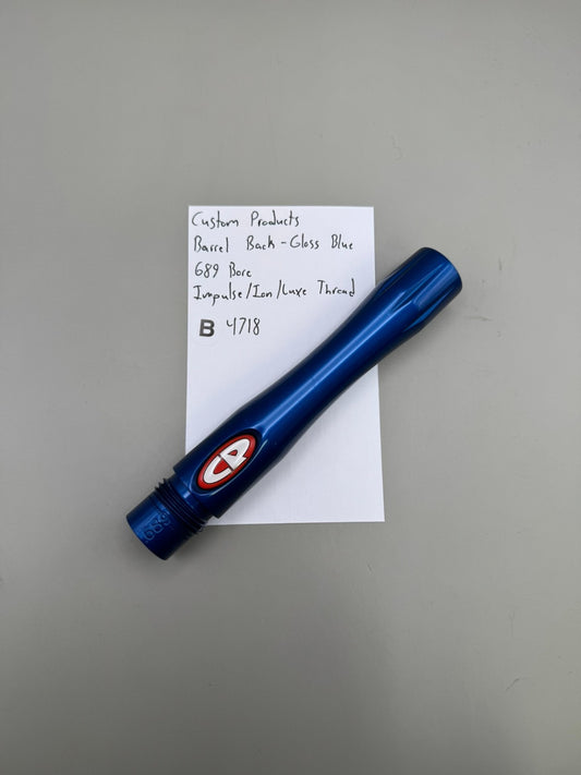 Custom Products Barrel Back-Gloss Blue 689 Bore Impulse/Ion/Luxe Thread