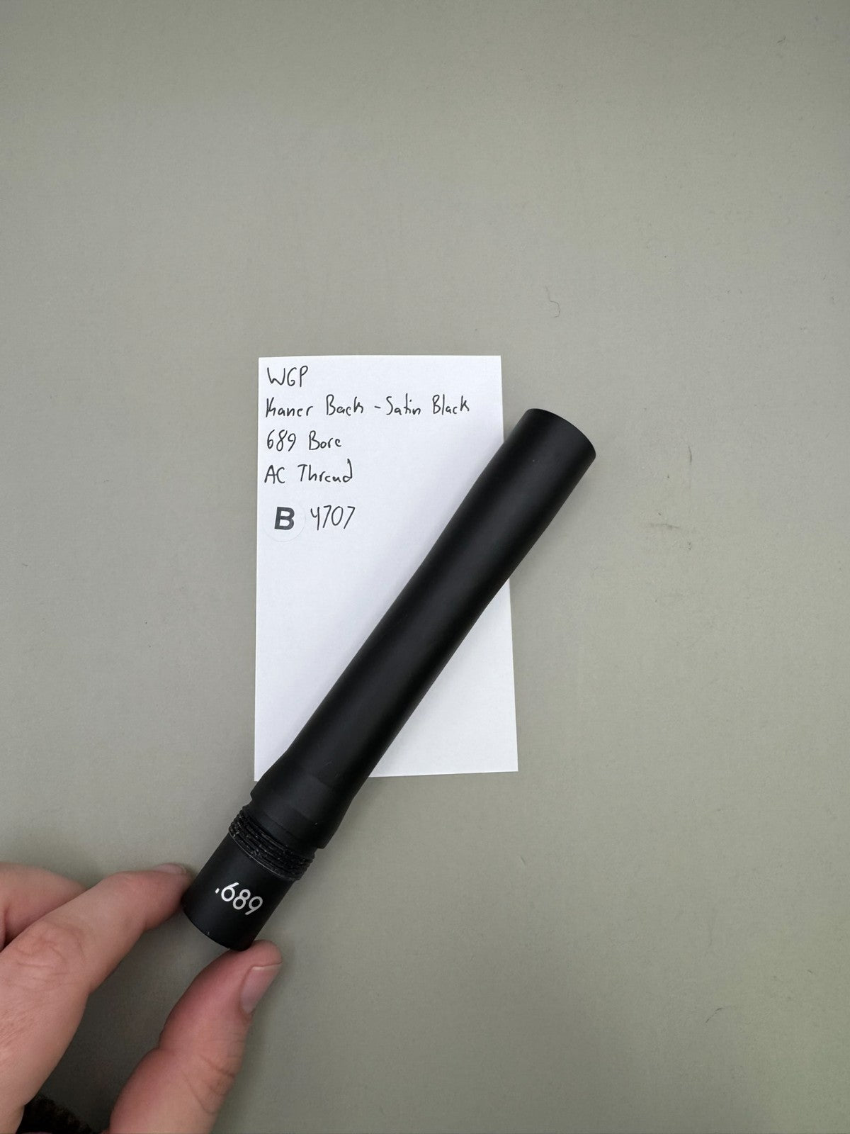 WGP Kaner Back-Satin Black 689 Bore AC Thread