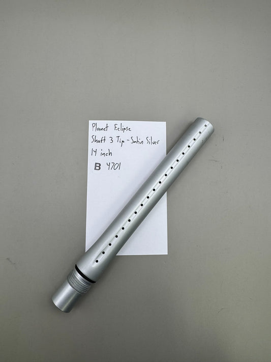 Planet Eclipse Shaft 3 Tip-Satin Silver 14 inch