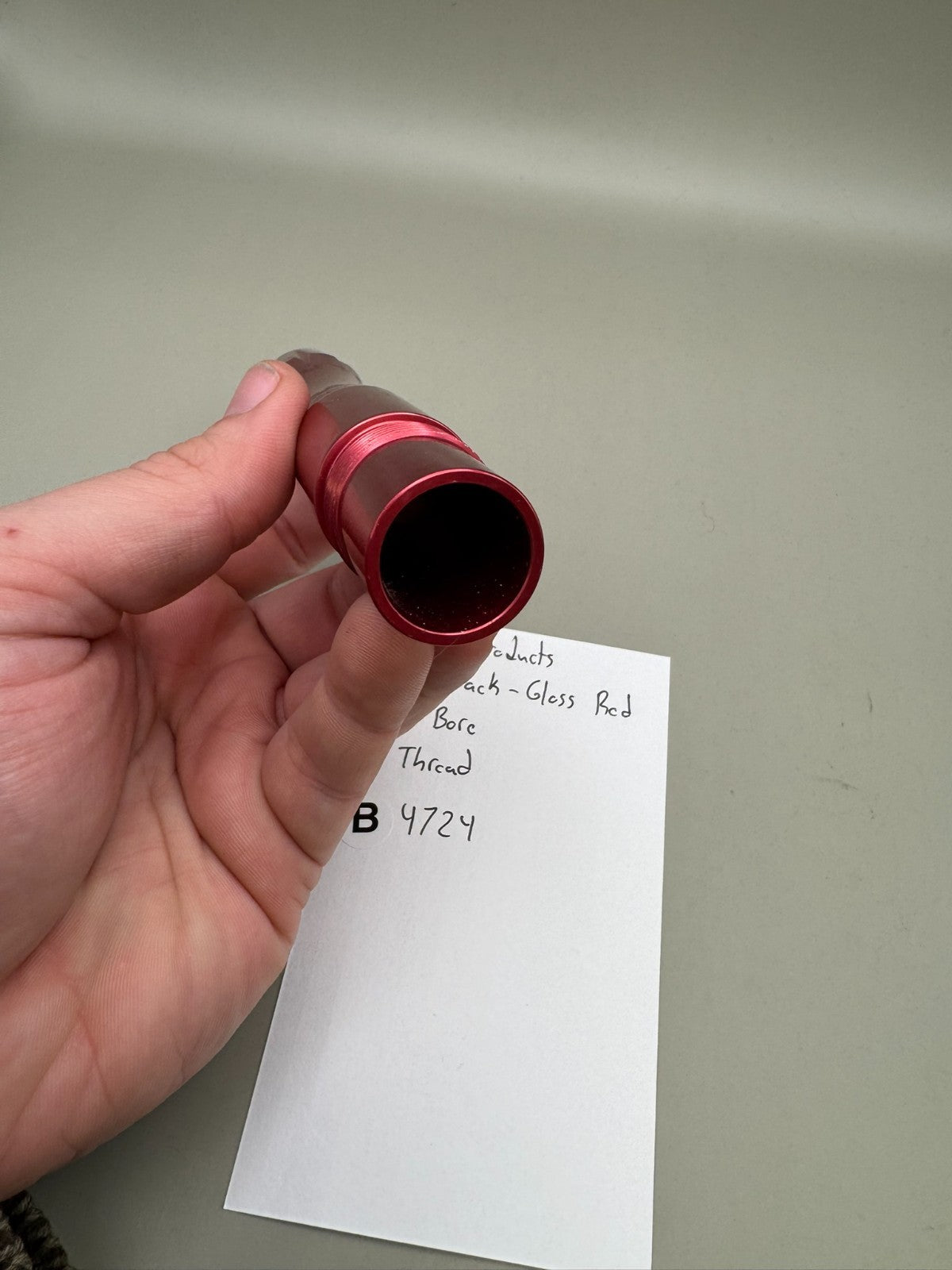 Custom Products Barrel Back-Gloss Red 693 Bore AC Thread