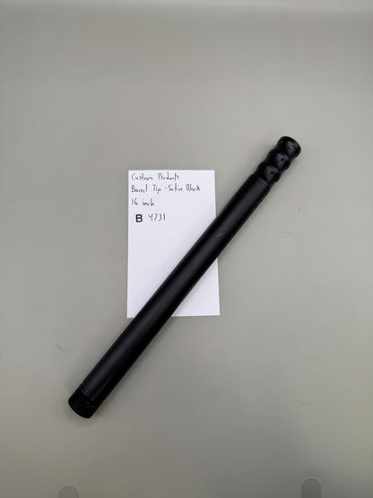 Custom Products Barrel Tip-Satin Black 16 inch