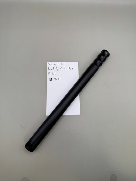 Custom Products Barrel Tip-Satin Black 16 inch
