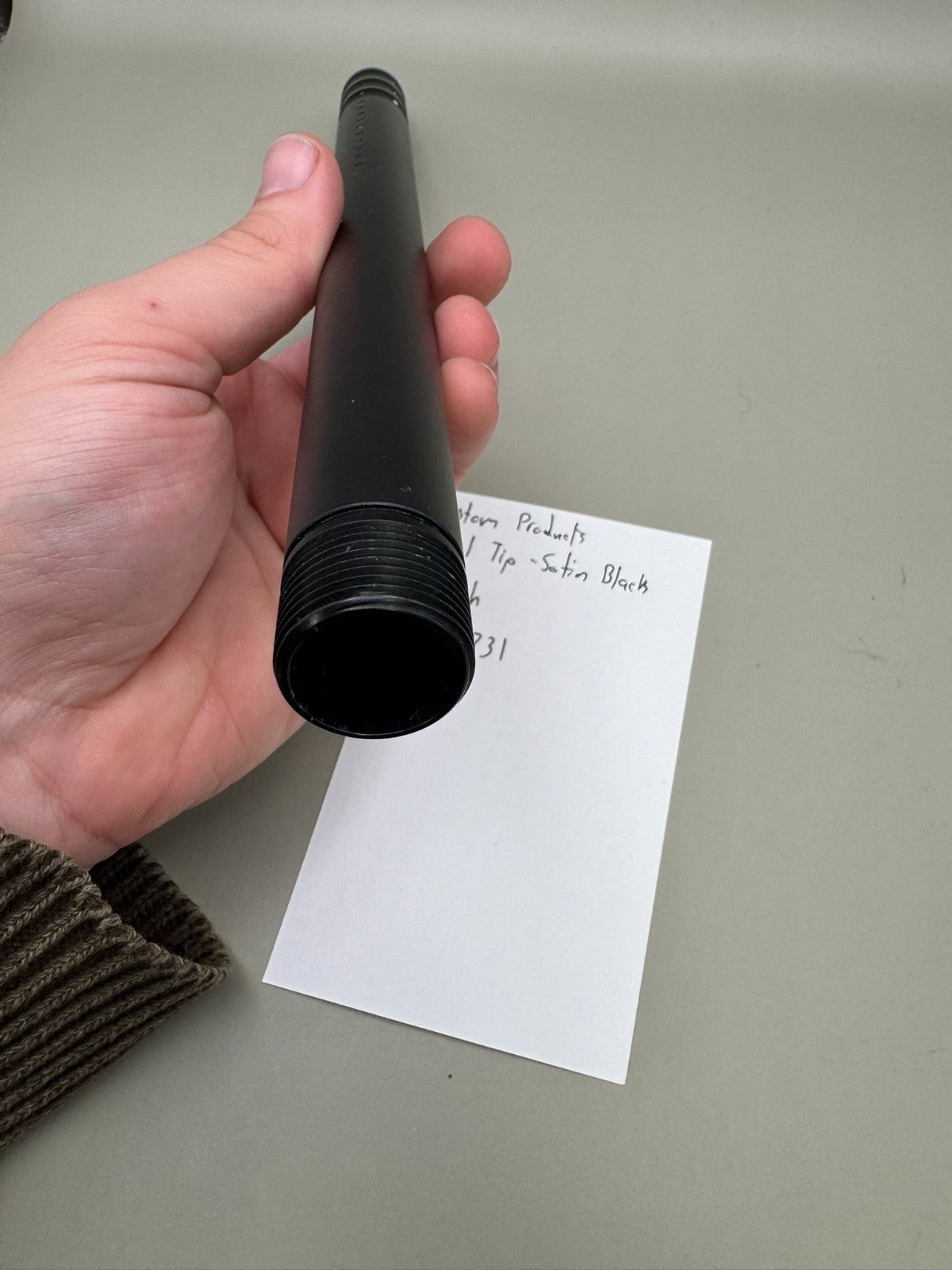 Custom Products Barrel Tip-Satin Black 16 inch