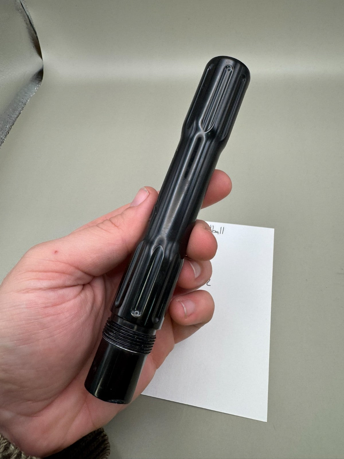 JJ Paintball Barrel Back 690 Bore AC Thread-Gloss Black