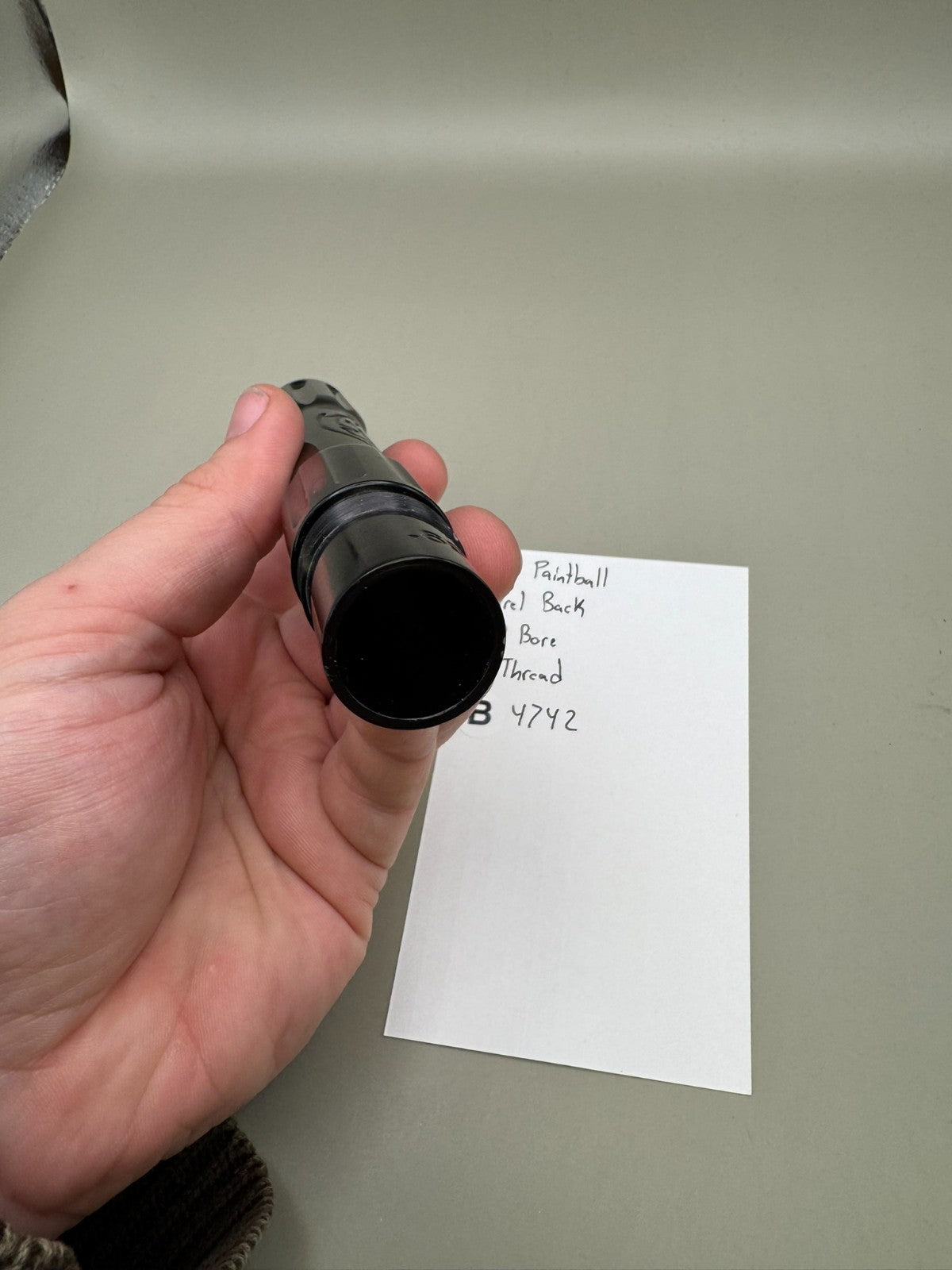 JJ Paintball Barrel Back 690 Bore AC Thread-Gloss Black