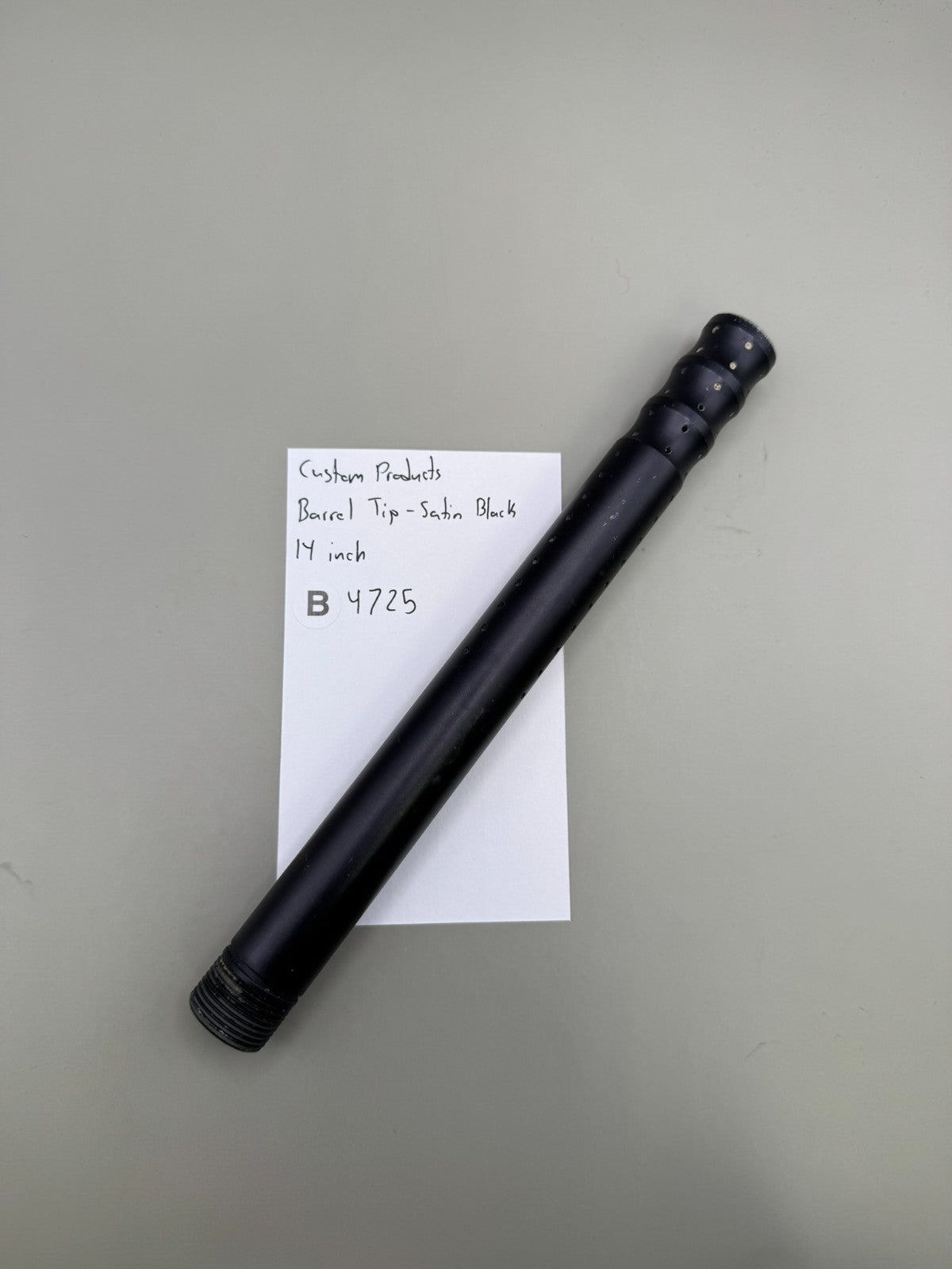 Custom Products Barrel Tip-Satin Black 14 inch