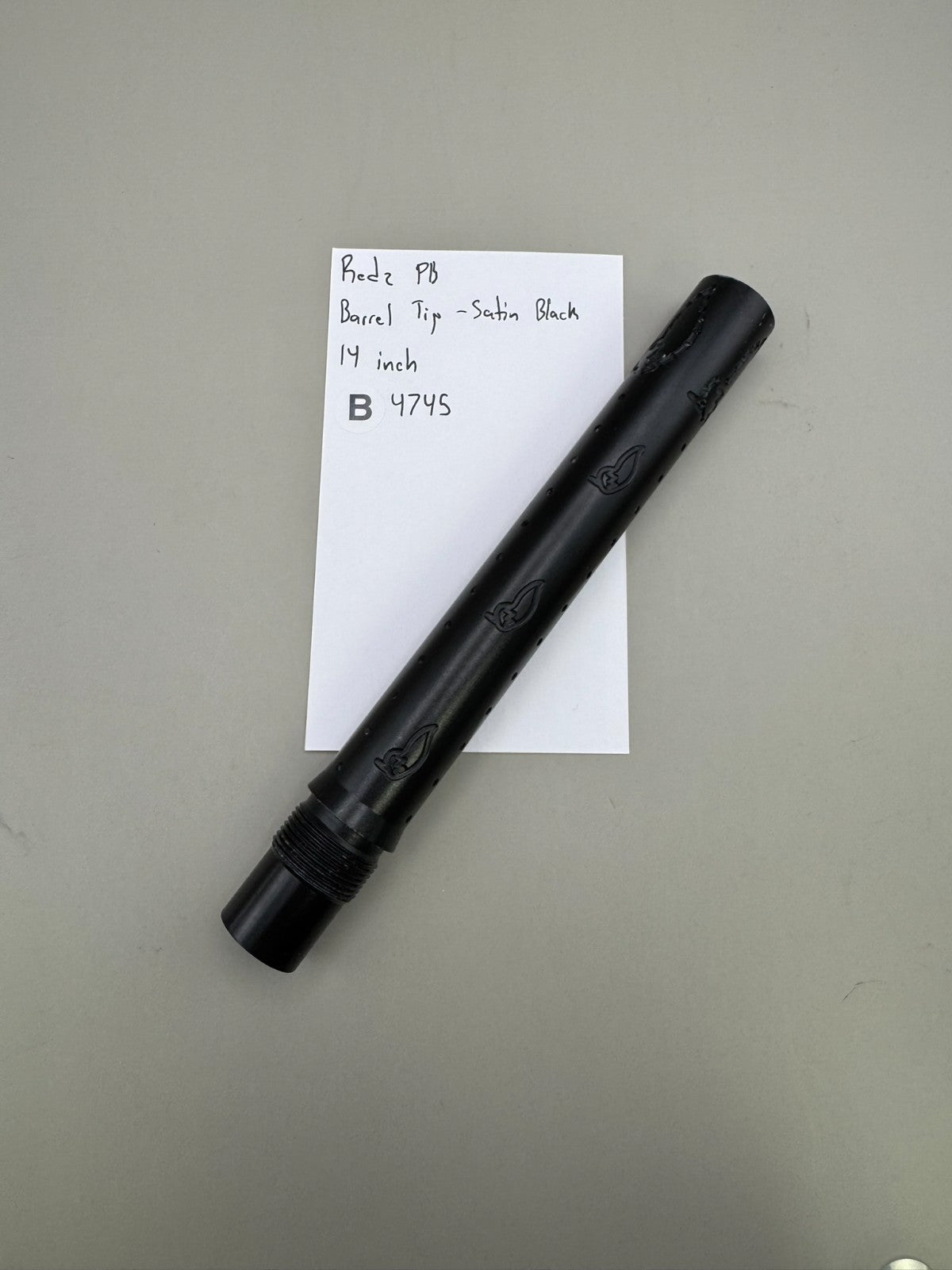 Rodz PB Paintball Barrel Tip-Satin Black 14 inch