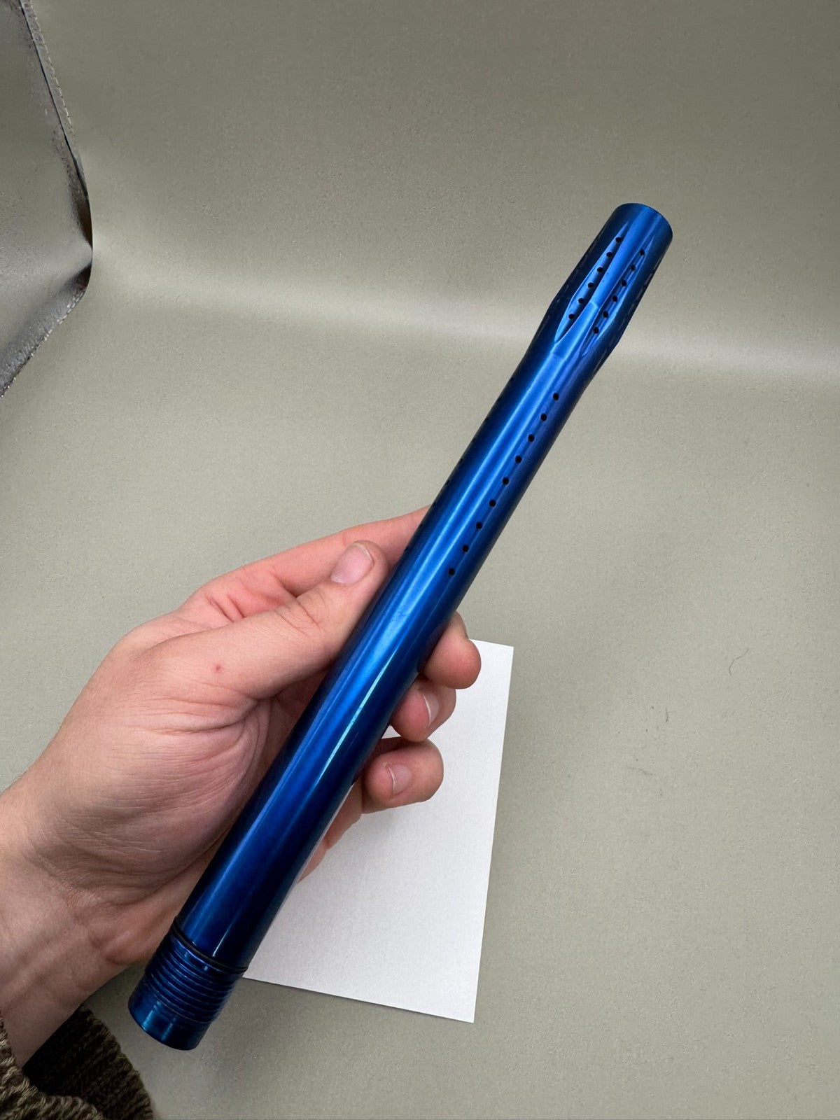 JJ Paintball Barrel Tip-Gloss Blue 16 inch